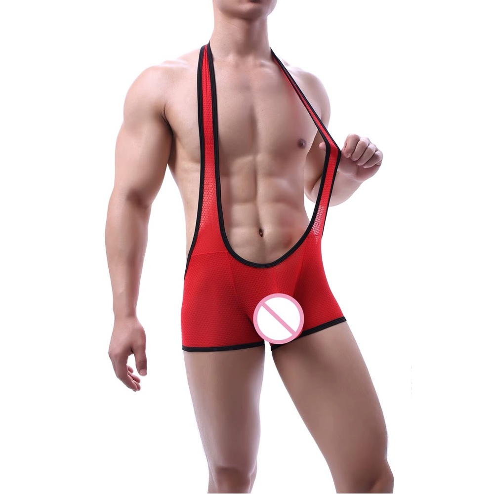 Men’s Wrestling Singlet Bodysuit - Picture 2 of 4